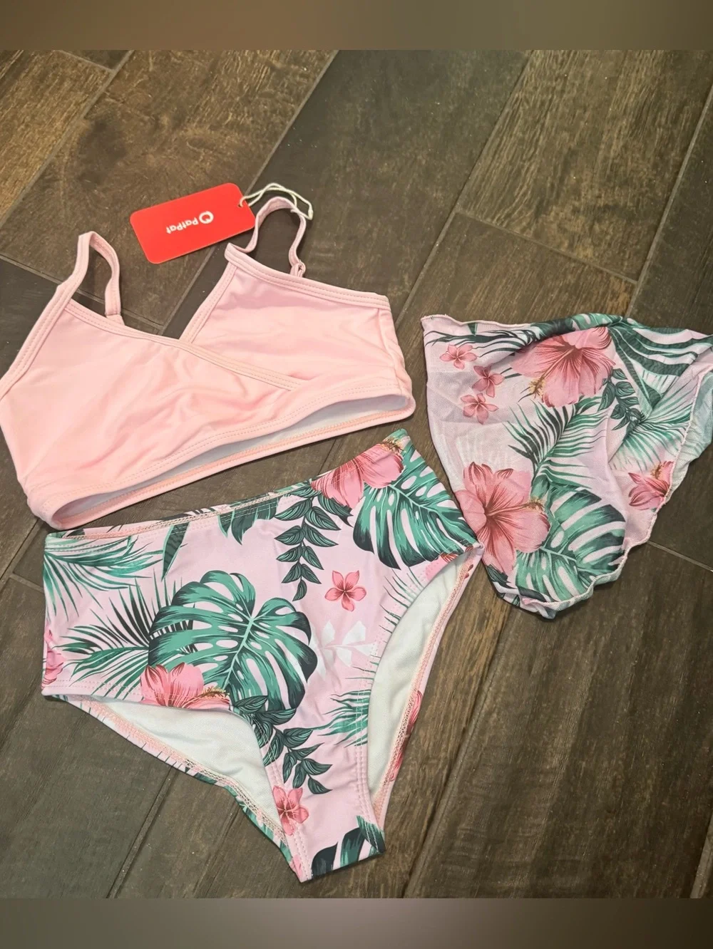 NWT 3pc PatPat Girls Bikini Set